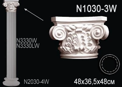 Колонна Perfect / Перфект N1030-3W на Otdelka1.ru