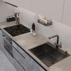 Кухонная мойка EMAR EMB-560(TOP) Чёрный PVD