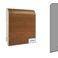 Плинтус шпонированный Finitura Dekor 120x30 прямой Макоре