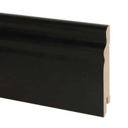 Плинтус шпонированный Педрос / Pedross Черный матовый SEG100 95 х 15 мм