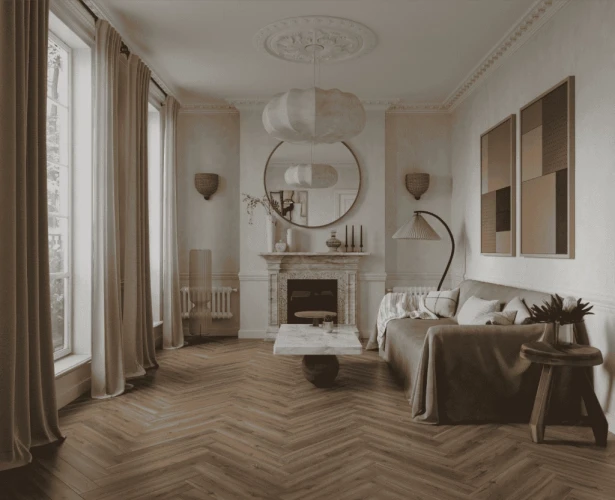 Ламинат Norland Herringbone Elegant Strong LF304-37 Дуб Велла на Otdelka1.ru