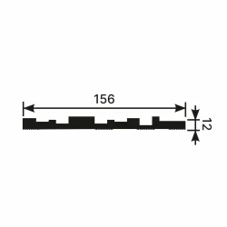 Панель Cosca RP002 156х12 2800мм Экополимер