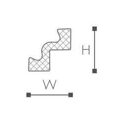 ST2 карниз Nomastyl NMC 50х50х2000 мм