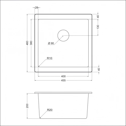 Мойка EMAR EMQ-1455.P EMQ-1455.P Оникс на Otdelka1.ru