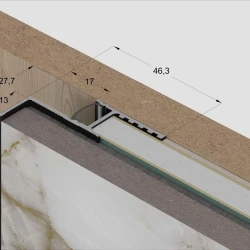 Теневая рейка Laconistiq Multilevel Черный матовый