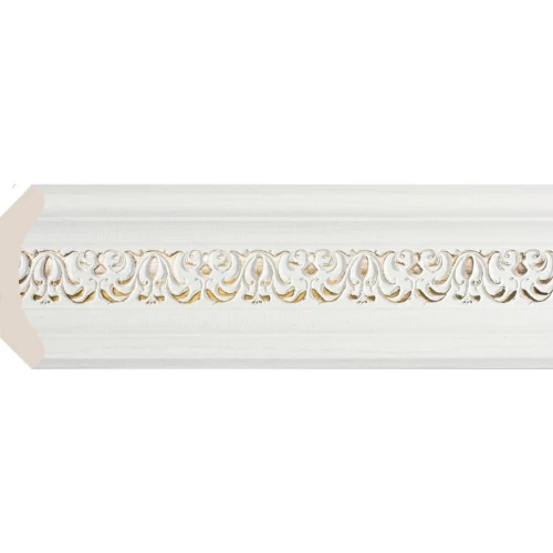 Карниз Cosca 110 белый с золотом 169-118 на otdelka1.ru