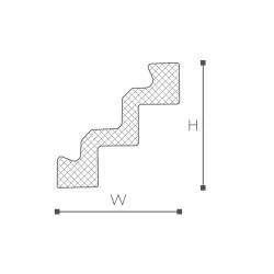 ST3 карниз Nomastyl NMC 75х75х2000 мм