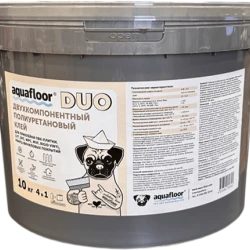 Двухкомпонентный полиуретановый клей Aquafloor DUO 10 кг