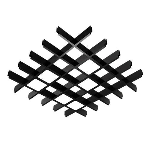 Светильник светодиодный Грильято 100x100 Pelin PIX 6 Черный на otdelka1.ru