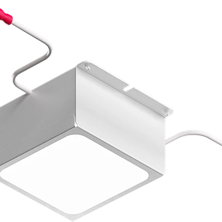 Светильник светодиодный Грильято 100x100 Pelin PIX 6 Черный на otdelka1.ru