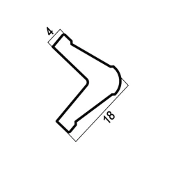 Угол Cosca 18 слоновая кость C18/W25