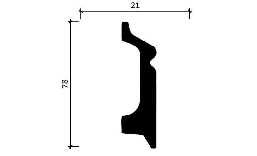 Плинтус полимерный Decor Dizayn DD122 на otdelka1.ru