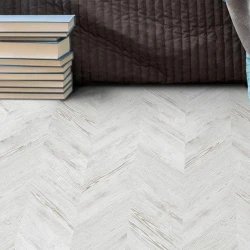 Замковая напольная пробка Коркстайл / Corkstyle Chevron White
