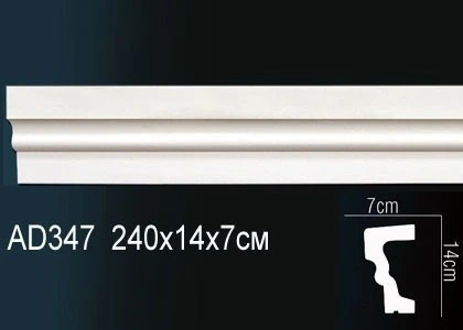 Молдинг гладкий Perfect / Перфект AD347 на Otdelka1.ru