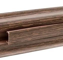 Плинтус пластиковый с кабель-каналом Т пласт / T Plast 065 Венге кофейный (уценка)