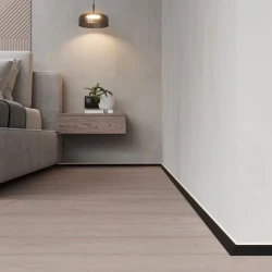 Микро плинтус угловой Лайн Ликорн С-05.25.3 Y черный