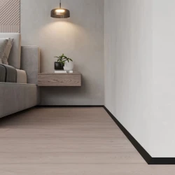 Микро плинтус угловой Лайн Ликорн С-05.25.3 Y черный