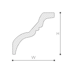 TI карниз Nomastyl NMC 140х140х2000 мм
