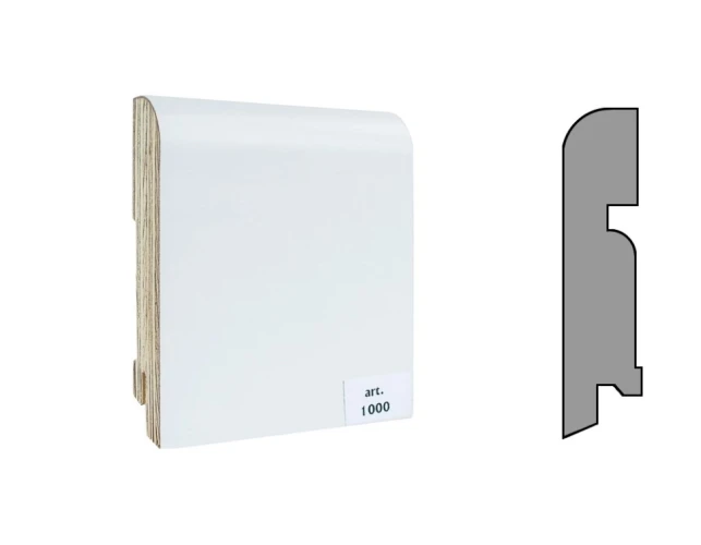 Плинтус шпонированный Finitura Dekor 83x19 №100 на Otdelka1.ru