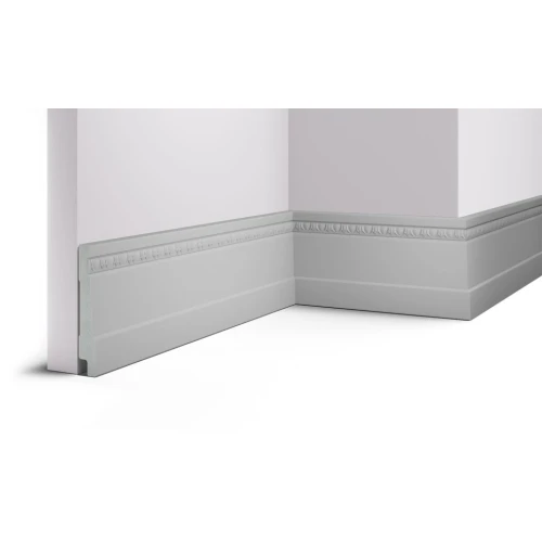 Багет Cosca Плинтус 90 Белый мат B90(2)/W27