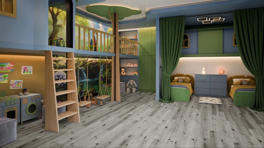 Кварц-виниловая плитка Damy Floor Family клеевая Дуб Классический серый на otdelka1.ru