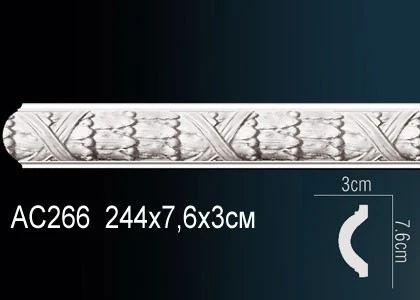 Молдинг с рисунком Perfect / Перфект AC266 на Otdelka1.ru