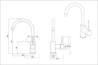 Смеситель OULIN OL-8006 хром на Otdelka1.ru