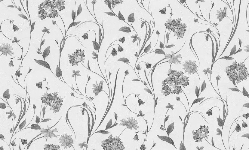 Обои МОФ Malex design Камилла 4352-1 бело-чёрн на otdelka1.ru