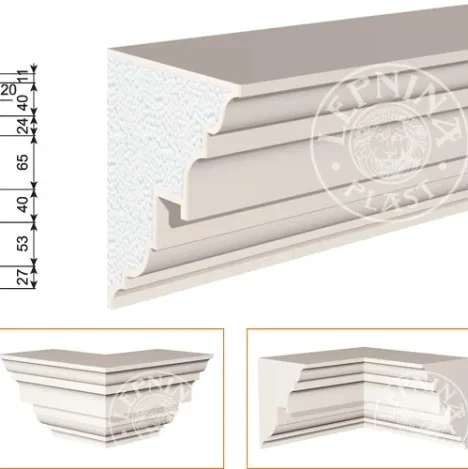 Фасадный карниз LepninaPlast КВ-260/1 на otdelka1.ru