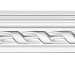 Потолочный плинтус с орнаментом Decomaster 95081 гибкий