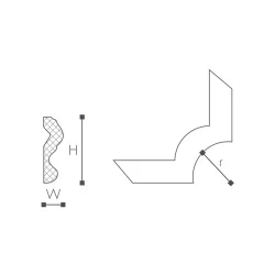 N24 угол Nomastyl NMC. 70x20x180 мм