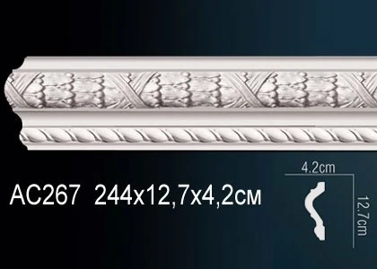 Молдинг с рисунком Perfect / Перфект AC267 на Otdelka1.ru