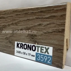 Плинтус МДФ Кронотекс / Kronotex 3592 Дуб атлас антрацит