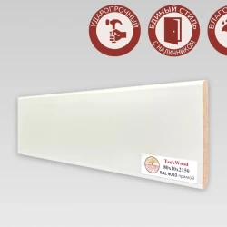 Плинтус МДФ Teckwood 80 мм RAL 9010