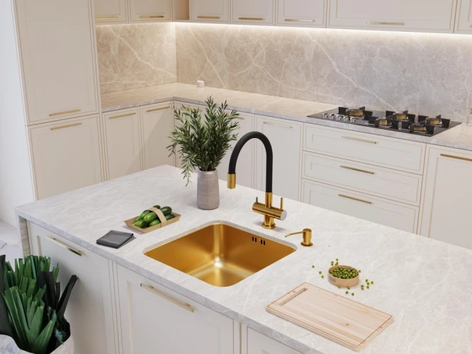 Смеситель EMAR ЕС - 3015 ЕС - 3015 PVD Golden на Otdelka1.ru