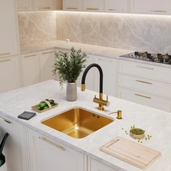 Смеситель EMAR ЕС-3015 PVD Golden
