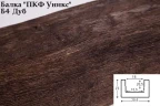 Балка Уникс Б4 полиуретановая Дуб на otdelka1.ru