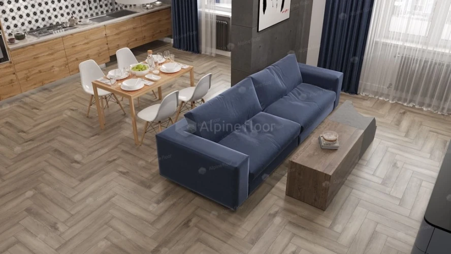 Виниловая плитка Alpine floor Parquet LVT Eco 16-15 Дуб Исида на Otdelka1.ru