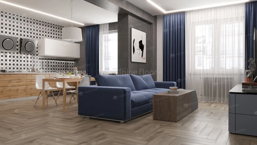 Виниловая плитка Alpine floor Parquet LVT Eco 16-15 Дуб Исида на Otdelka1.ru