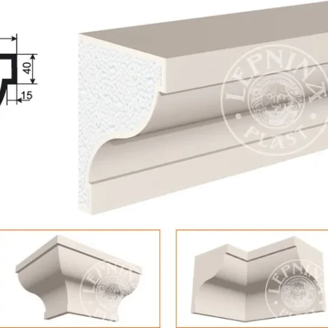 Фасадный карниз LepninaPlast КВ-265/1 на otdelka1.ru