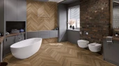 Кварц-виниловая плитка Damy Floor Chevron клеевая Лувр на otdelka1.ru