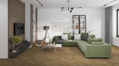 Кварц-виниловая плитка Damy Floor Chevron клеевая Лувр на otdelka1.ru
