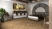 Кварц-виниловая плитка Damy Floor Chevron клеевая Лувр на otdelka1.ru