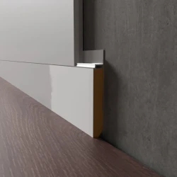 Вставка МДФ в скрытый плинтус LWD Белый грунт 100 мм