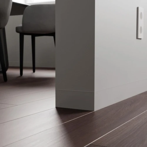 Вставка МДФ в скрытый плинтус LWD Белый грунт 100 мм на otdelka1.ru