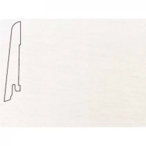 Плинтус шпонированный Педрос / Pedross Белый гладкий 80 х 16 мм на otdelka1.ru