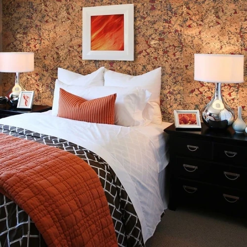 Настенная пробка Коркстайл / Corkstyle Wall design Monte red на otdelka1.ru