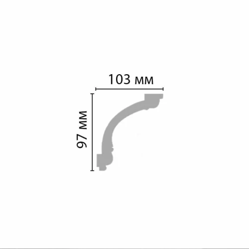 Плинтус потолочный Decomaster 96633 на Otdelka1.ru