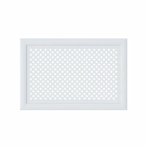 Экран для радиатора Cosca  Модерн 600х900 мм белый перфорация Готика рамка