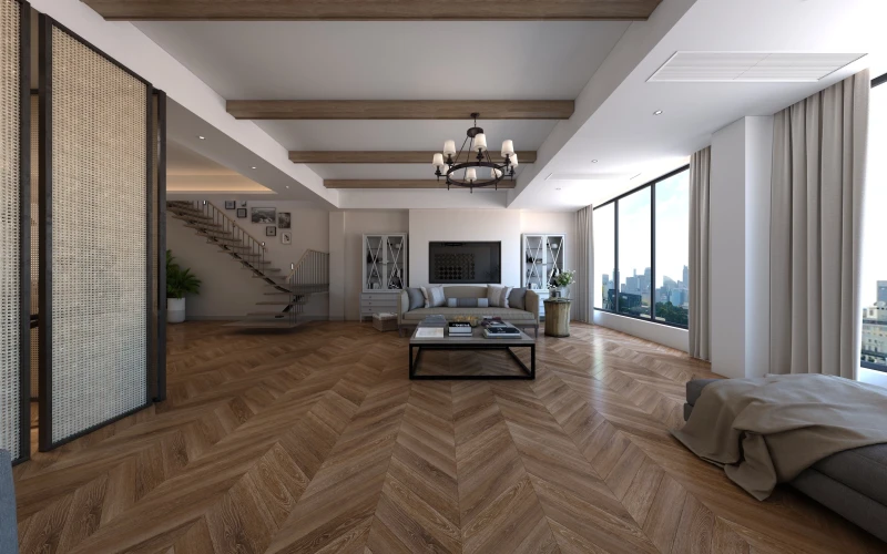 Кварц-виниловая плитка Damy Floor Chevron клеевая Шайо на otdelka1.ru